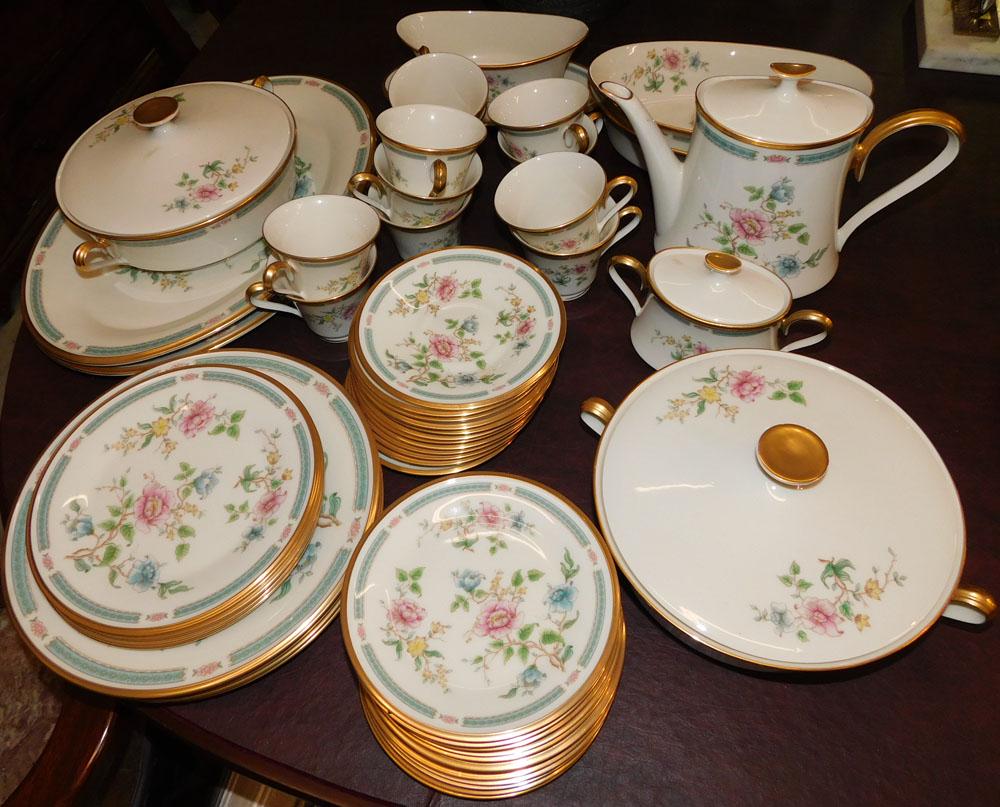 52 Pieces of Lenox China, (Morning Blossom Pattern) (1 of 4)