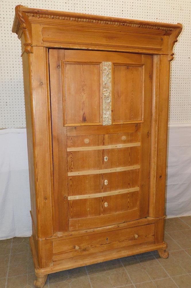 Scrub Pine 1 Door Cabinet with Drawer (1 of 7)