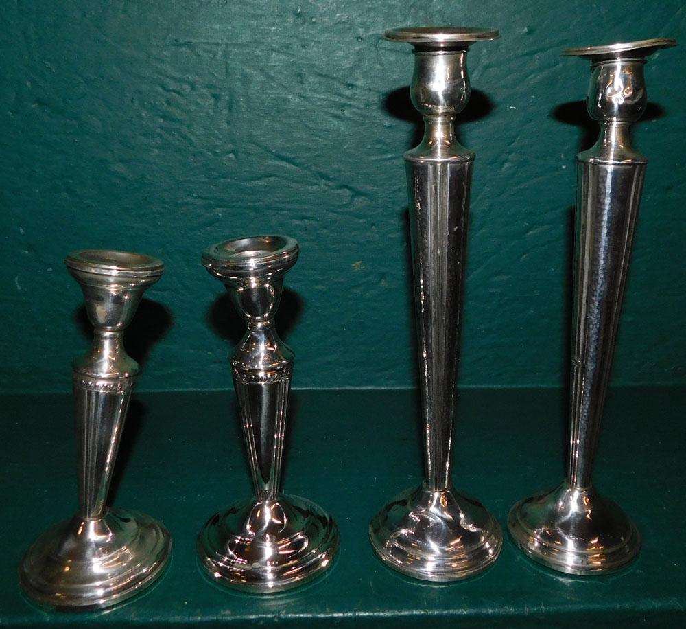4 Sterling Weighted Candlesticks (1 of 2)