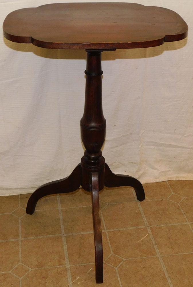 19th C Cherry Candlestand (1 of 4)