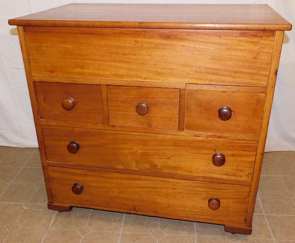 Antique Walnut Lift Top Dry Sink W/ Zinc Liner (1 of 4)
