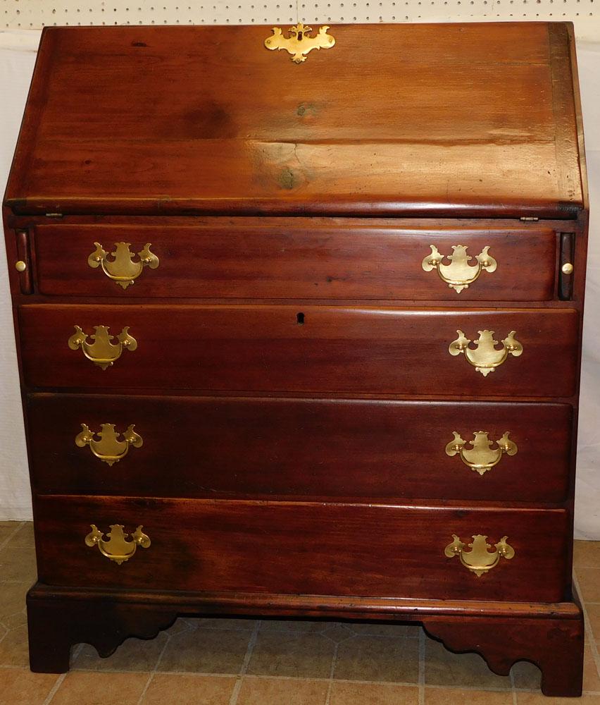 Antique Pine Slant Front Desk (1 of 9)