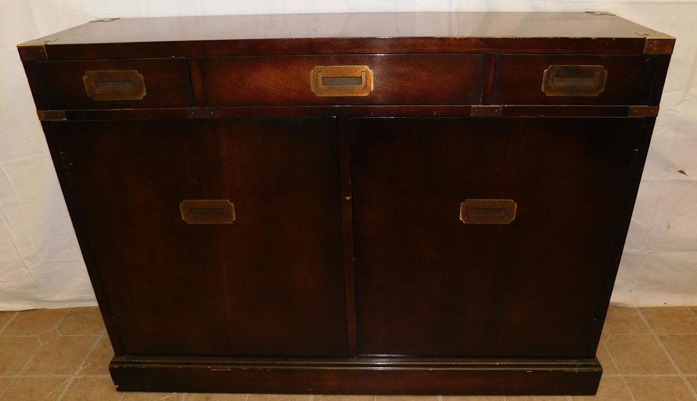 Mahogany Brass Bound Campaign Style Server (1 of 4)