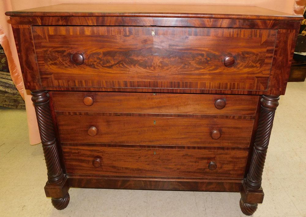 19th C Mahogany Butlers Chest: 19th C Mahogany Butlers Chest. 48 1/4" W 23 1/2" D 44 1/4" H PLEASE REFER TO OUR "TERMS OF SALE" FOR FULL DISCLOSURE OF OUR POLICY. THANK YOU!"