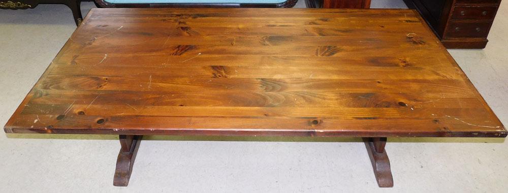Pine Trestle Dining Table (1 of 6)