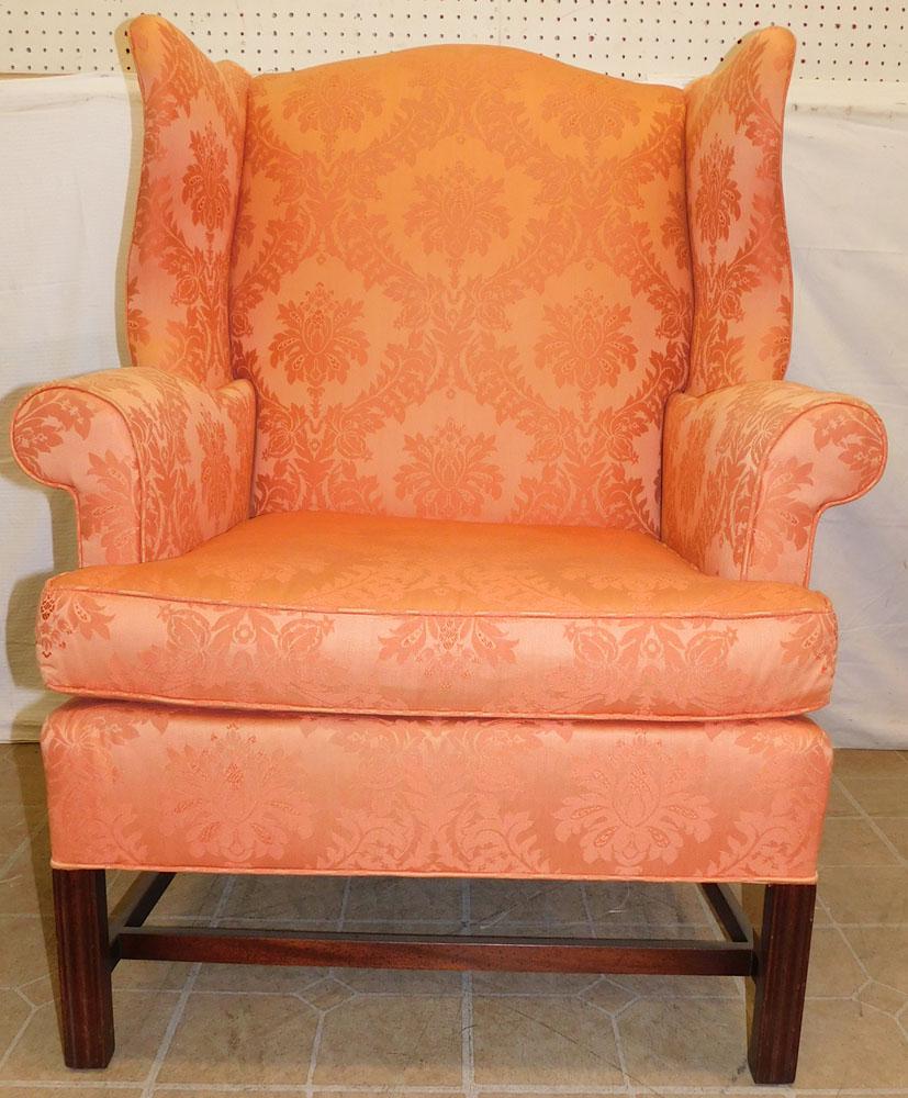 Upholstered Wing Back Chair (0827) on Jan 02, 2023 Langston Auction