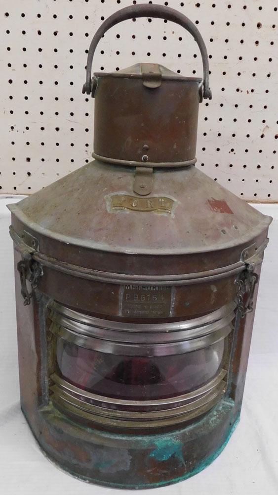 Antique Copper Ship Light By Meteorite (1 of 5)