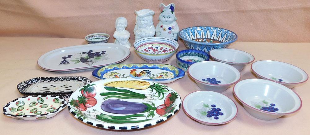 Lot Hand Painted Porcelain Items (1 of 2)