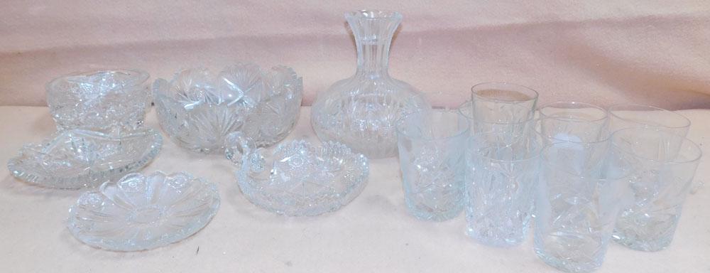 Lot Cut Glass Items (1 of 2)
