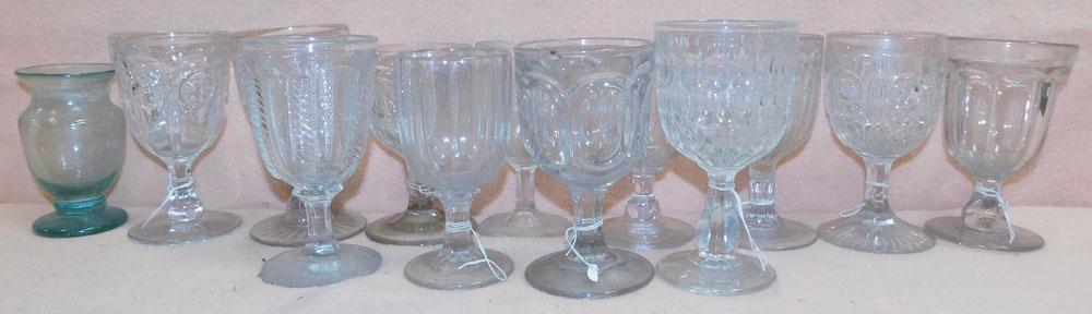 Lot Wine Glasses: Lot Wine Glasses. "ALL DESCRIPTIONS AND ANY CONDITION STATEMENT GIVEN BY LANGSTON AUCTION GALLERY ARE STRICTLY OPINIONS AND LANGSTON'S SHALL HAVE NO RESPONSIBILITY FOR ERRORS OR OMISSIONS. THE ABSENCE