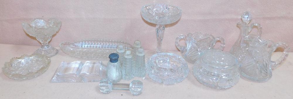 Lot Cut Glass Items (1 of 3)