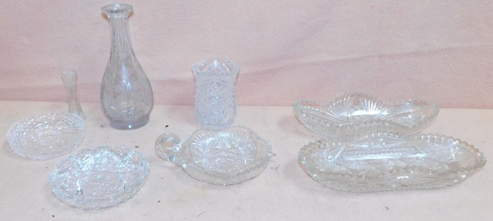 Lot Cut Glass Items (1 of 2)