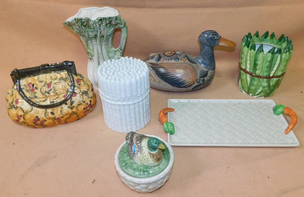 Lot Painted Ceramic &  Pottery Items (1 of 3)
