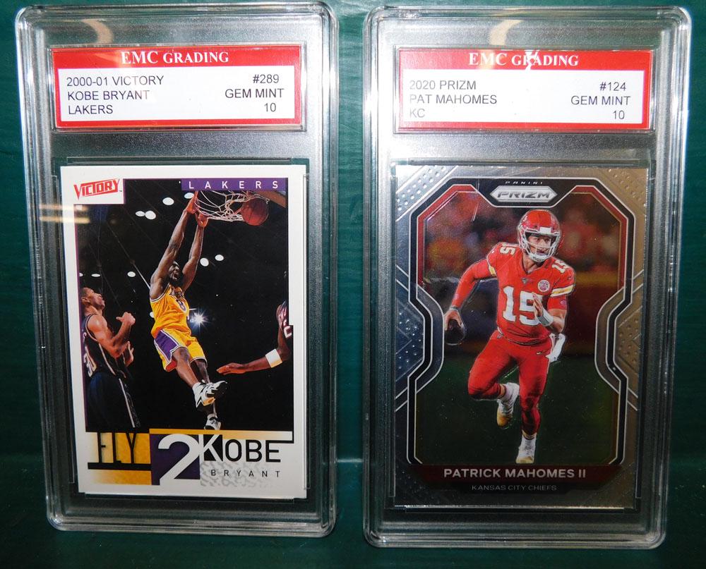 Lot 2 Graded Sports Cards - Kobe Bryant & Patrick Mahomes (1 of 2)
