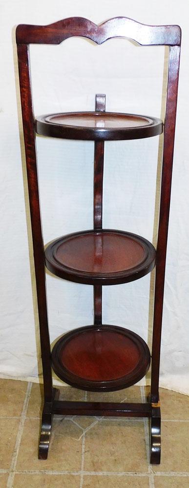 Mahogany 3 Tier Muffin Stand (1 of 2)
