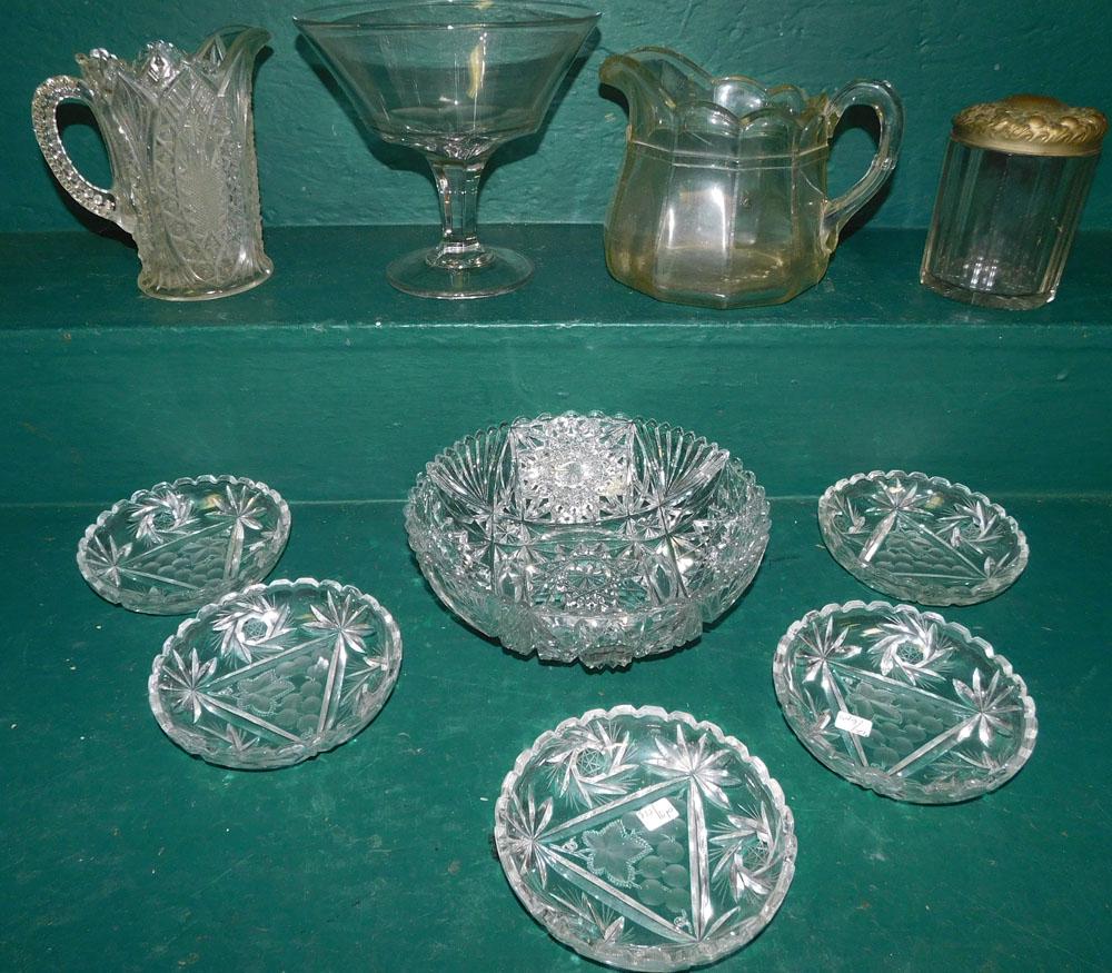 Lot Clear Glass Items (1 of 1)