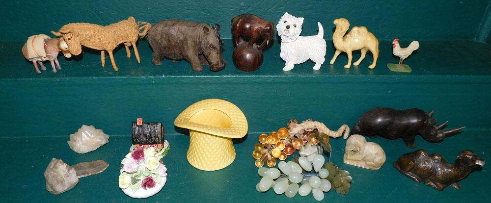 Lot Vintage Wood Carved Items & Misc. (1 of 5)