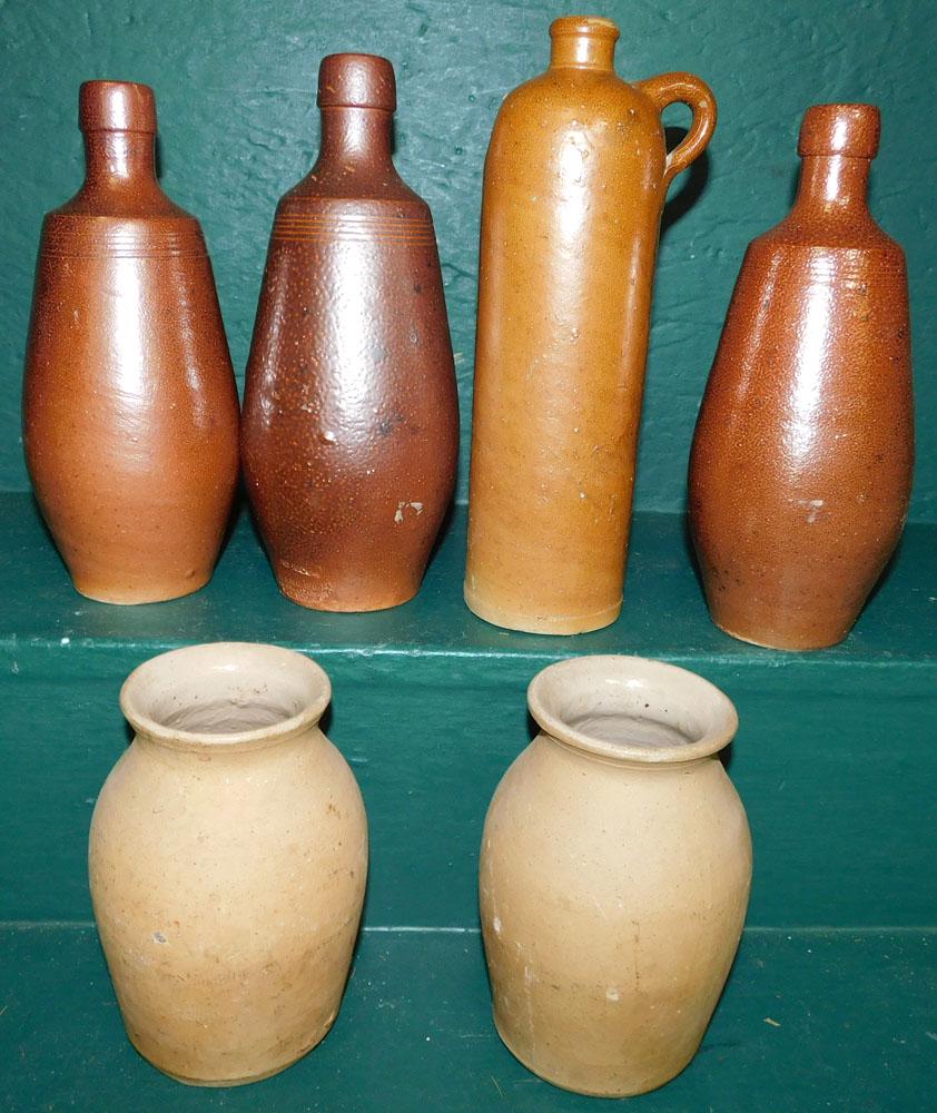 Lot Stoneware Beer Bottles & Jars (1 of 1)