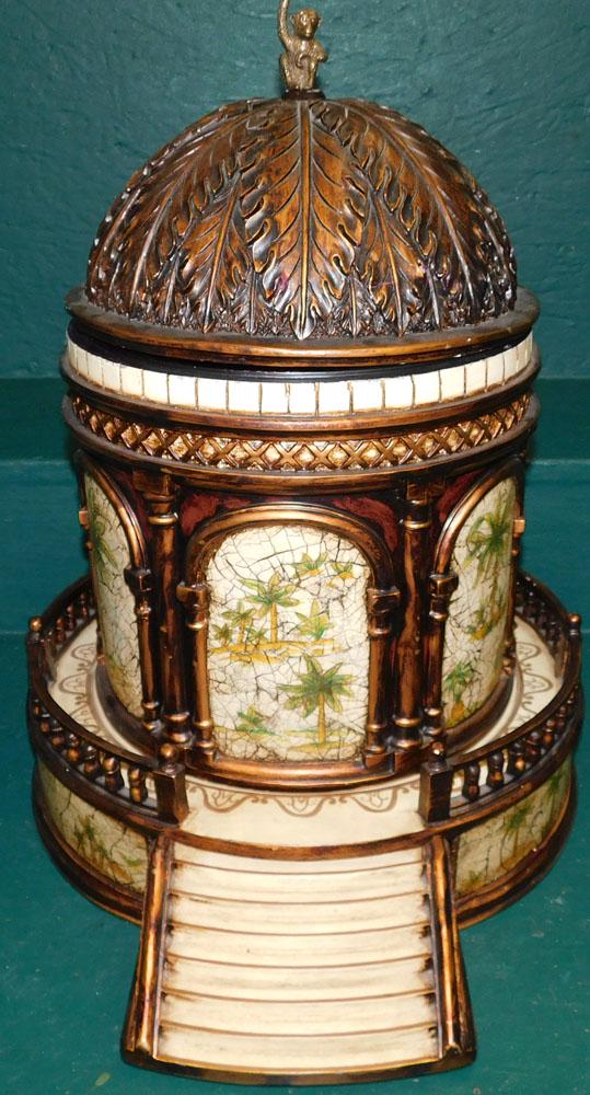 Paint Decorated Resin Urn By Maitland Smith (1 of 5)