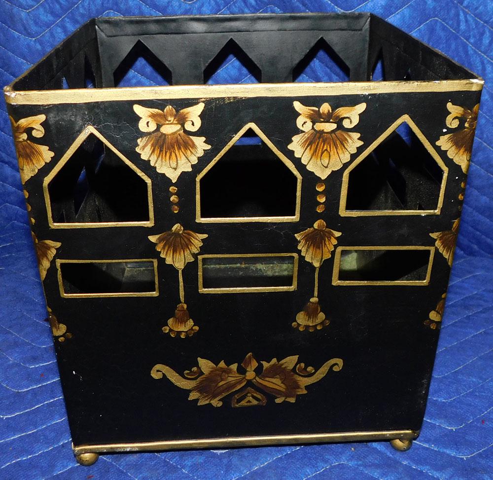 Tole Painted Jardinière (1 of 3)