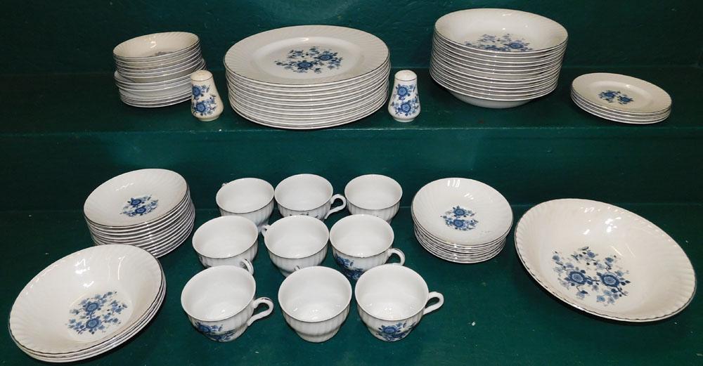 Lot of Royal Blue Ironstone Dinnerware (1 of 4)