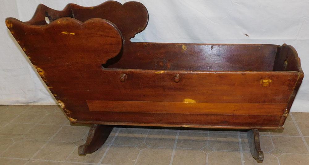 Antique Pine Cradle (1 of 3)