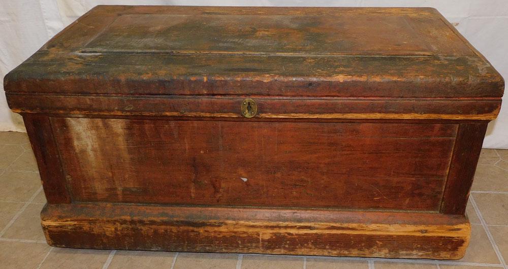 Antique Pine Tool Chest (1 of 4)