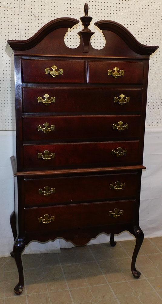 Cherry Queen Anne Style Highboy (1 of 3)