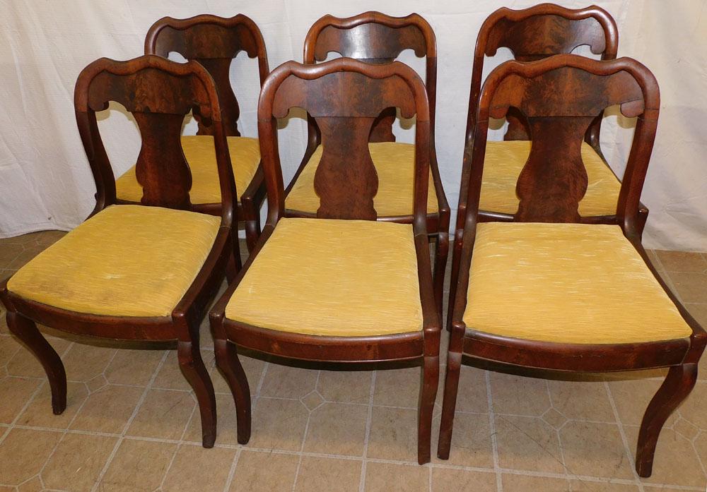 Set 6 Victorian Mahogany Dining Chairs (1 of 4)