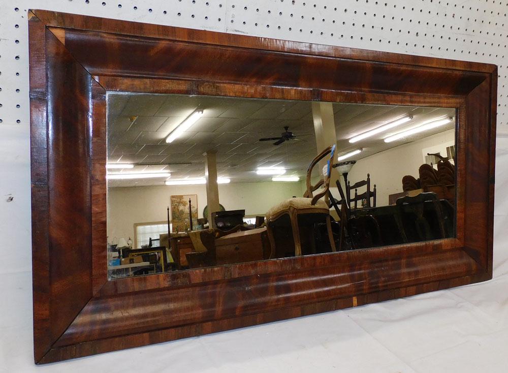 Antique Mahogany Ogee Framed Mirror (1 of 4)