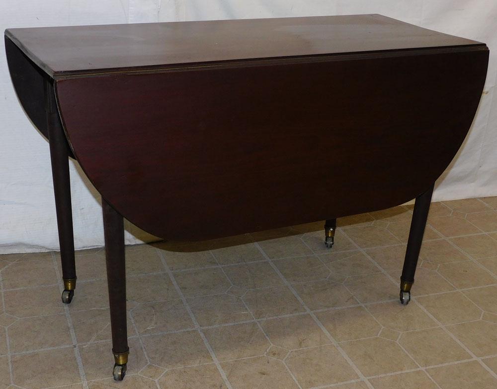 19th C Mahogany Drop-Leaf Table (1 of 3)