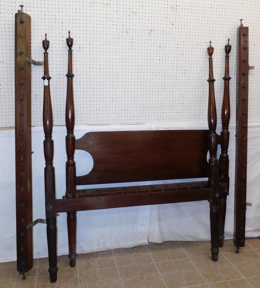 19th C Cherry 4 Poster Full Size Bed (1 of 4)