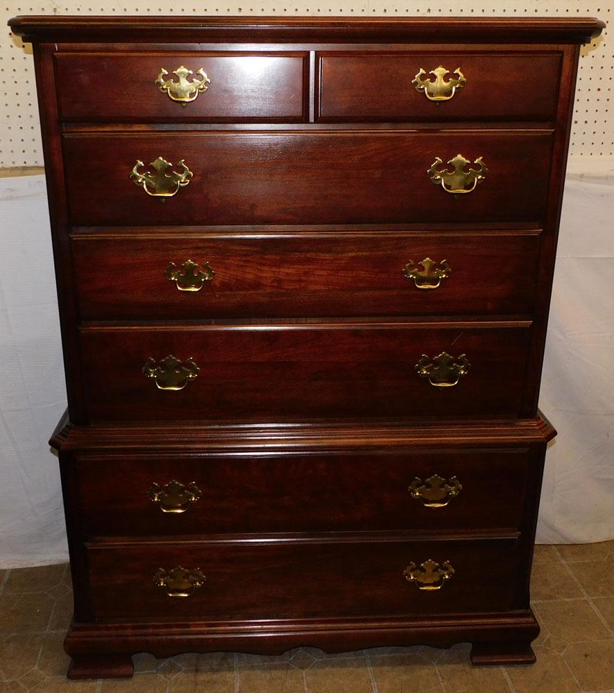 Cherry 6 Drawer Tall Chest (1 of 5)