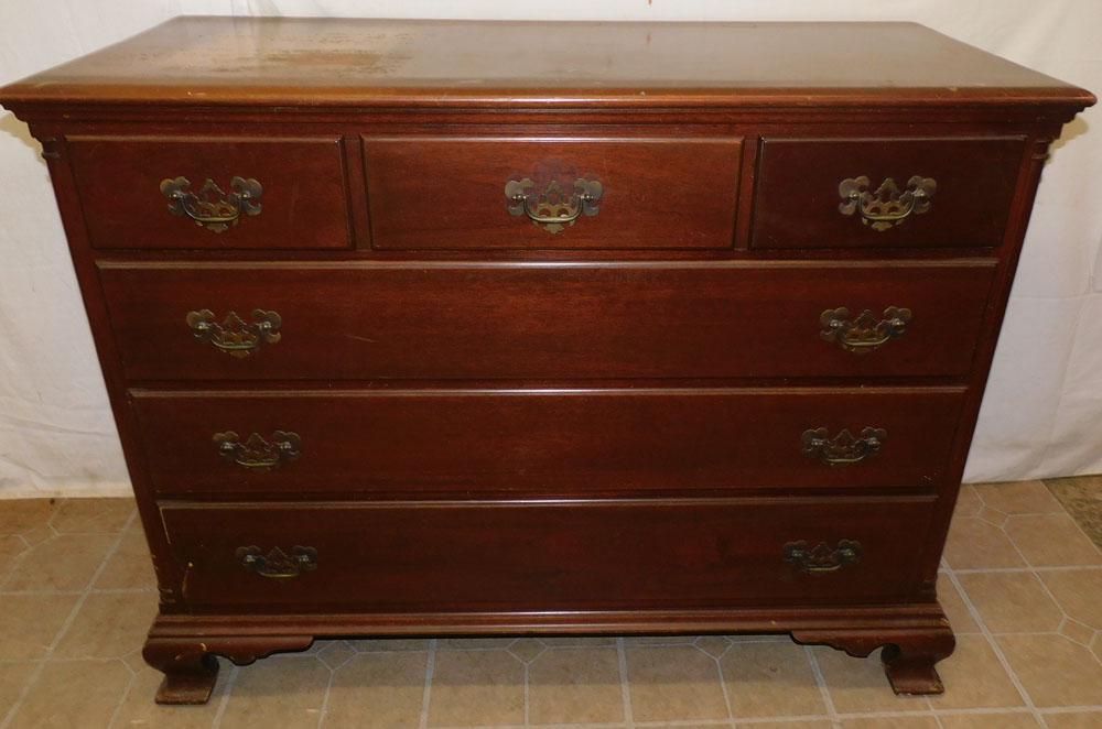 Mahogany 3/3 Drawer Chest By Hathaways (NY) (1 of 7)