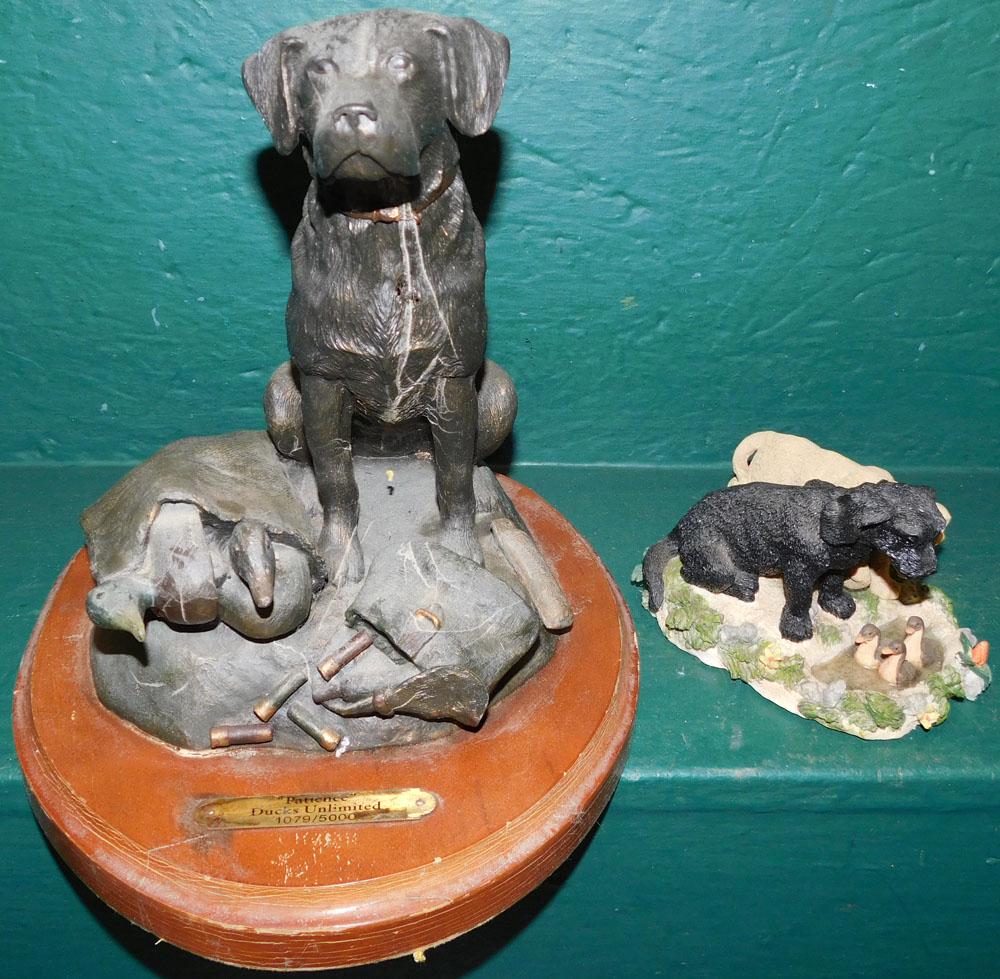 Two Black Lab Composite Figures, (1 by Ducks Unlimited - 1079 of 5000) (1 of 6)