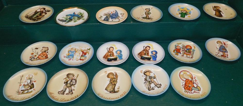 Lot 17 Hummel Porcelain Plates: Lot 17 Hummel Porcelain Plates. 7 3/4" Dia. "ALL DESCRIPTIONS AND ANY CONDITION STATEMENT GIVEN BY LANGSTON AUCTION GALLERY ARE STRICTLY OPINIONS AND LANGSTON'S SHALL HAVE NO RESPONSIBILITY FOR ERRORS