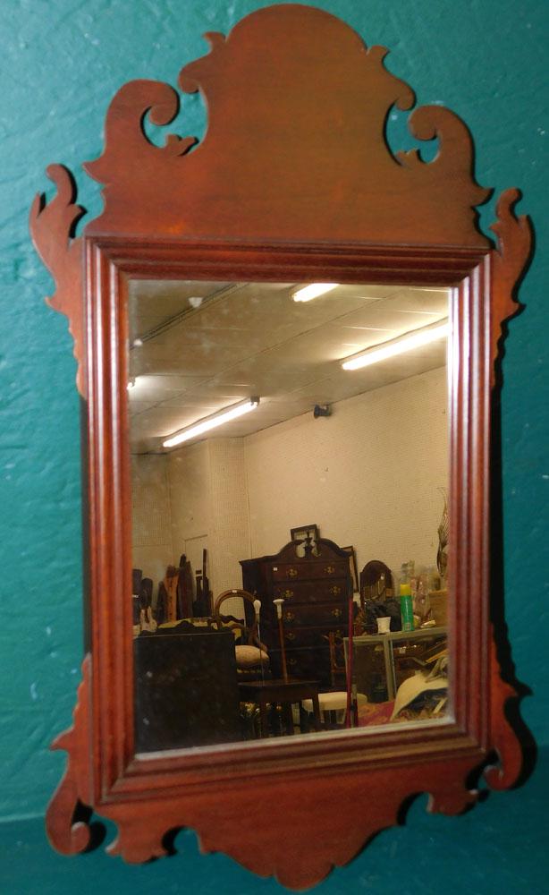 Mahogany Chippendale Style Mirror By Colonial Williamsburg (1 of 3)