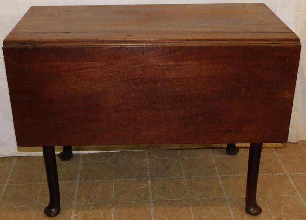 19th C Mahogany Drop Leaf Console Table (1 of 3)
