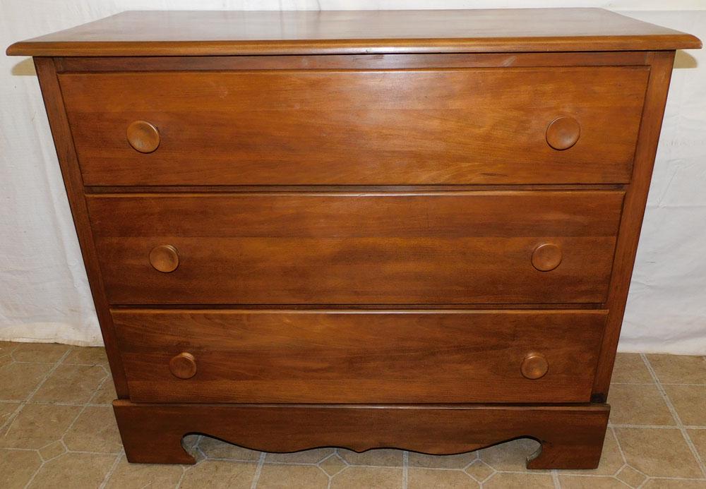 Maple 3 Drawer Chest (1 of 5)