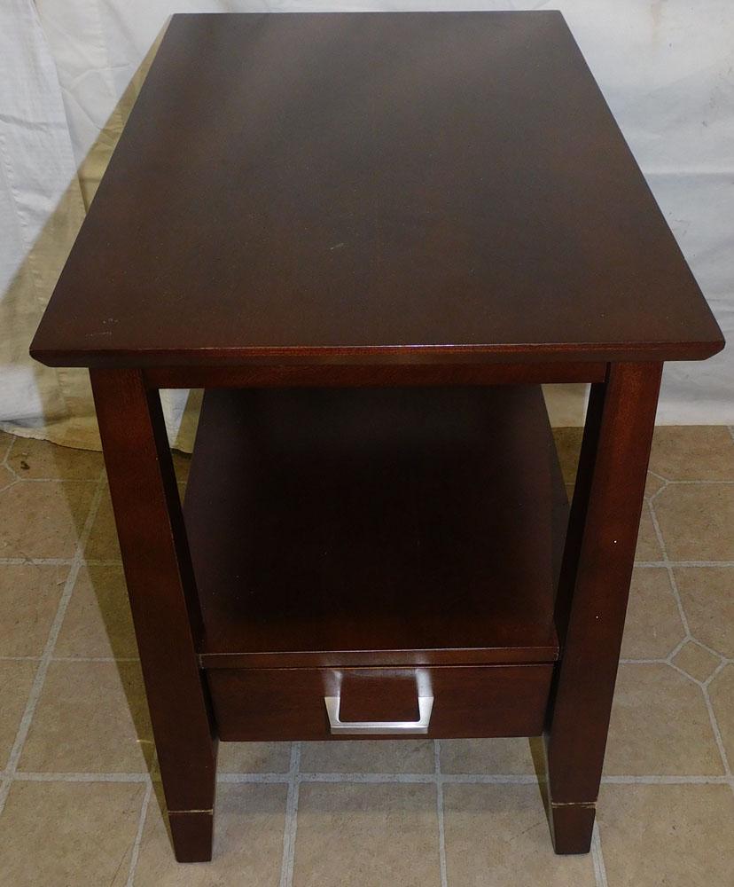 Modern Cherry Night Stand by Leick Homes (1 of 4)
