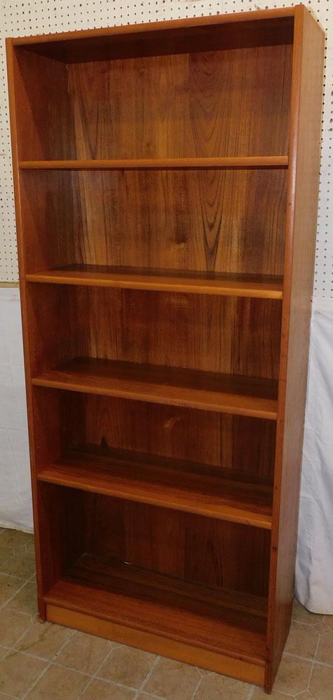 MCM Teakwood Veneer Shelf Bookcase (1 of 2)