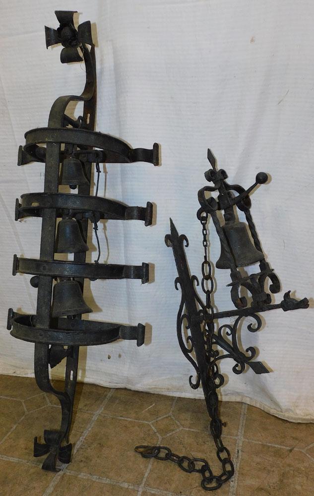 2 Wrought Iron Wall Bells (1 of 3)