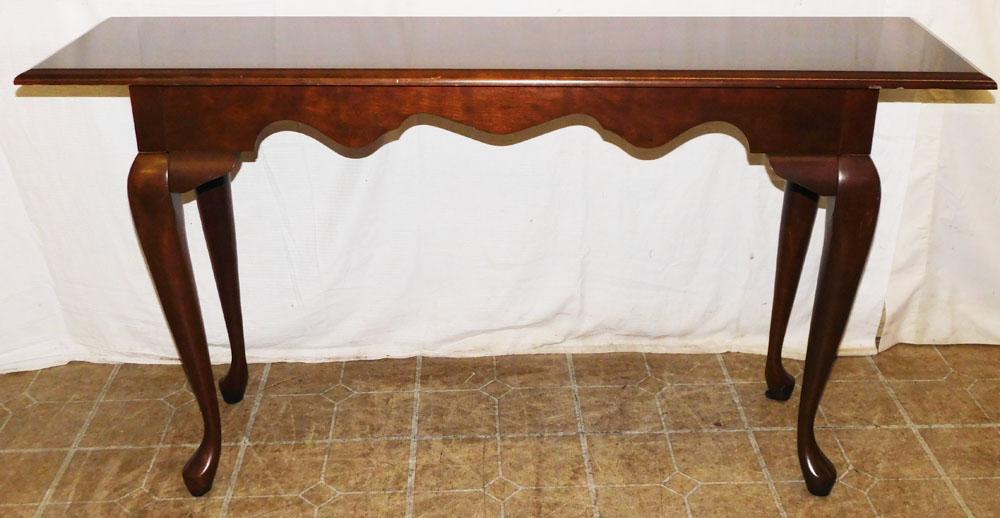 Cherry Queen Anne Style Sofa Table (1 of 3)