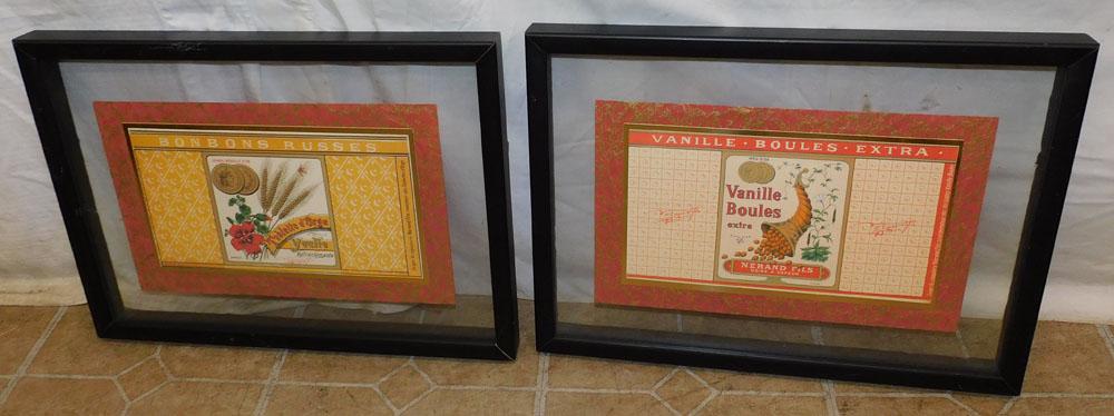 2 Framed French Advertisements (1 of 4)