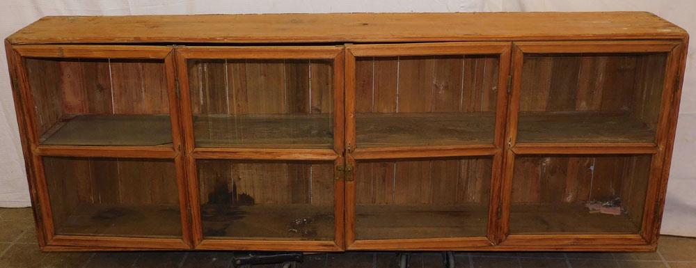 Antique Pine Hanging Kitchen Cabinet (1 of 4)