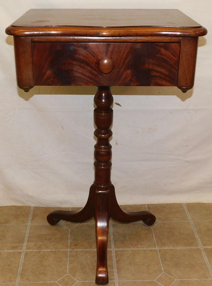 Antique Mahogany One Drawer Stand (1 of 5)