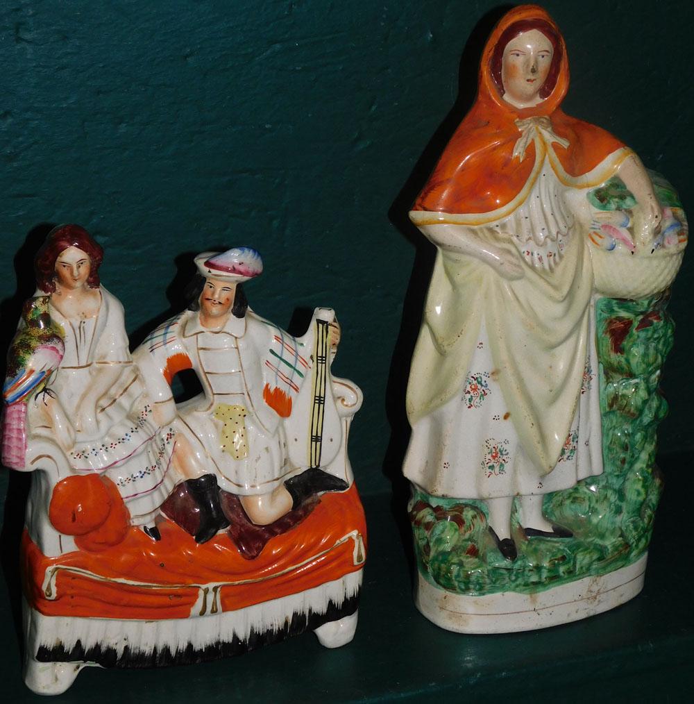 Two Antique Staffordshire Figurines (1 of 6)