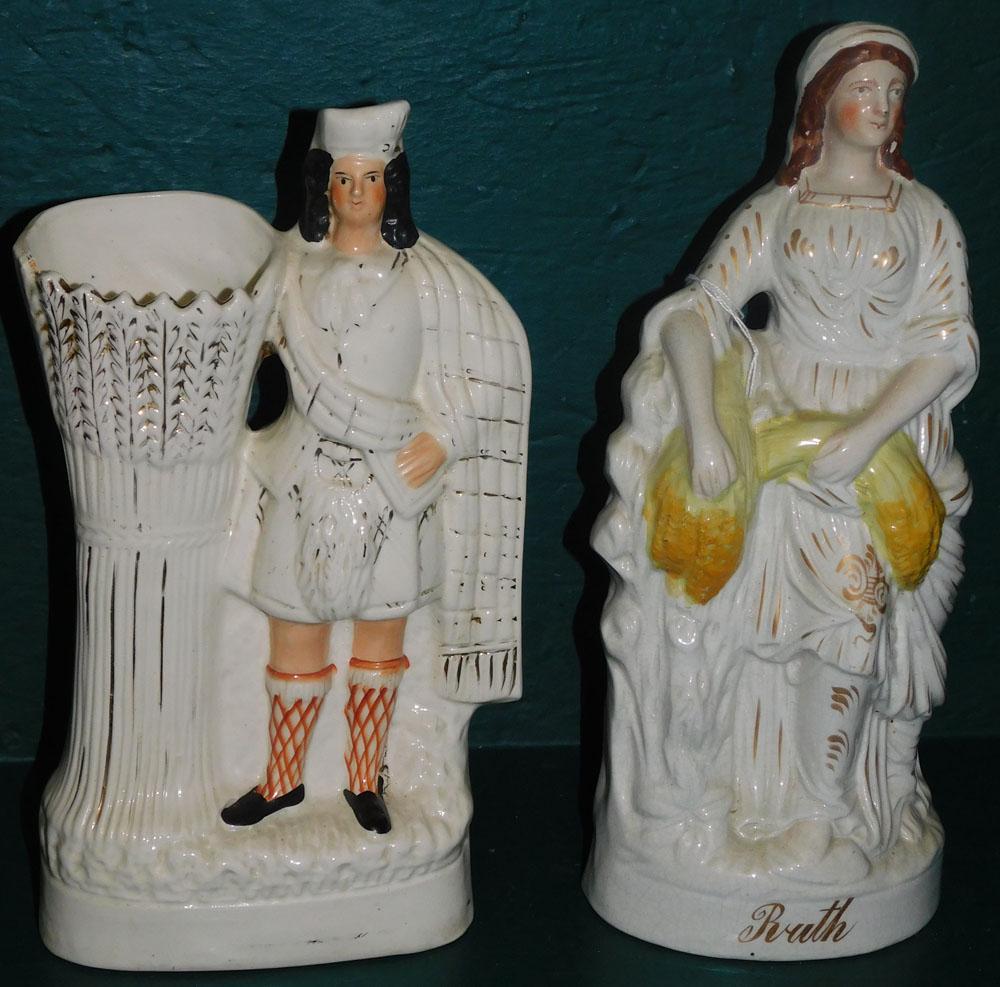Two Antique Staffordshire Figurines (1 of 7)