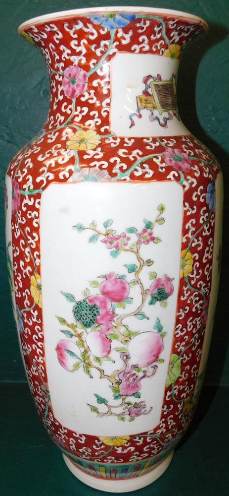 Large Hand Painted Chinese Vase (1 of 3)