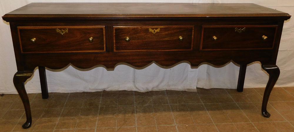 Mahogany Inlay Queen Anne Style Hunt Board By Henkel Harris (1 of 7)